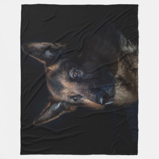DEUTSCHE SHEPHERD FLEECEDECKE (Vorderseite)