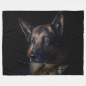 DEUTSCHE SHEPHERD FLEECEDECKE (Vorderseite (Horizontal))