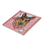 DEUTSCHE SHEPHERD FLIESE (Seite)