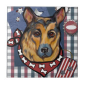 DEUTSCHE SHEPHERD FLIESE (Vorderseite)