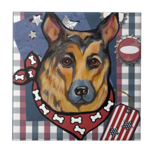 DEUTSCHE SHEPHERD FLIESE