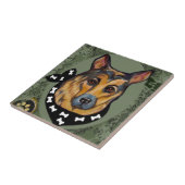 DEUTSCHE SHEPHERD FLIESE (Seite)