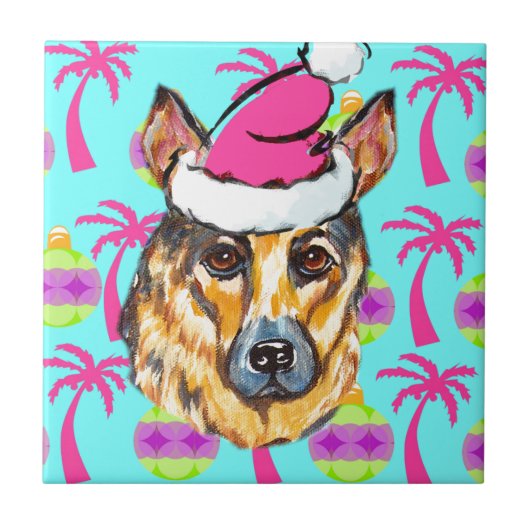 DEUTSCHE SHEPHERD FLIESE (Vorderseite)
