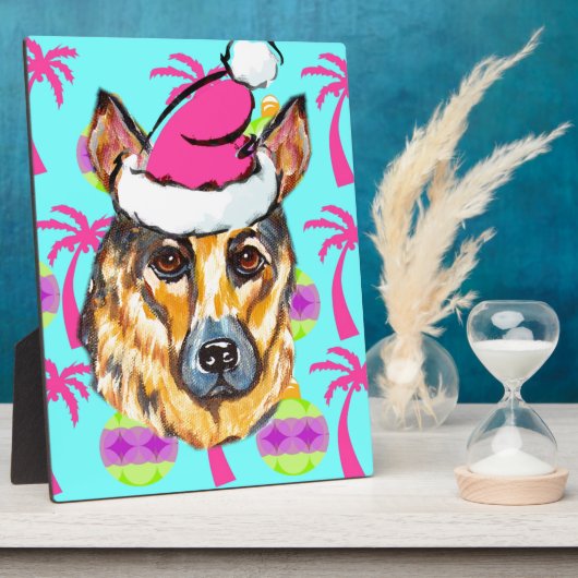 DEUTSCHE SHEPHERD FOTOPLATTE (Seite)