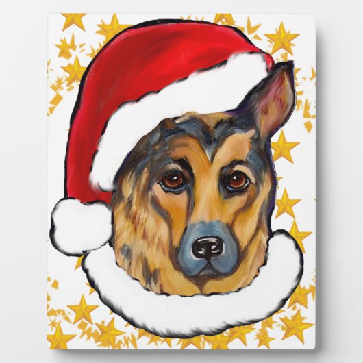 DEUTSCHE SHEPHERD FOTOPLATTE (Vorderseite)