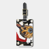 DEUTSCHE SHEPHERD GEPÄCKANHÄNGER (Vorderseite vertikal)