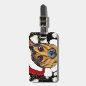 DEUTSCHE SHEPHERD GEPÄCKANHÄNGER (Vorderseite vertikal)