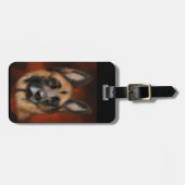 DEUTSCHE SHEPHERD GEPÄCKANHÄNGER (Vorderseite horizontal)