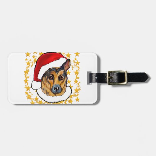 DEUTSCHE SHEPHERD GEPÄCKANHÄNGER (Vorderseite horizontal)