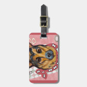 DEUTSCHE SHEPHERD GEPÄCKANHÄNGER (Vorderseite vertikal)