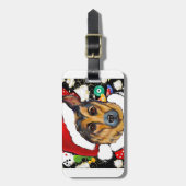 DEUTSCHE SHEPHERD GEPÄCKANHÄNGER (Vorderseite vertikal)