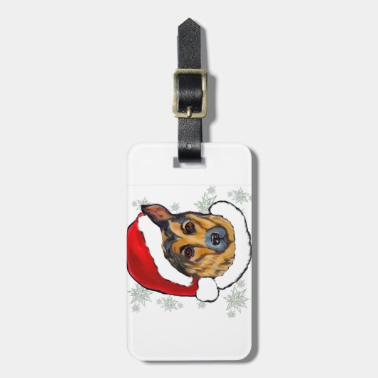 DEUTSCHE SHEPHERD GEPÄCKANHÄNGER (Vorderseite vertikal)