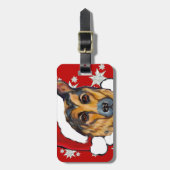 DEUTSCHE SHEPHERD GEPÄCKANHÄNGER (Vorderseite vertikal)