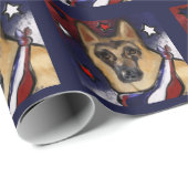 DEUTSCHE SHEPHERD GESCHENKPAPIER (Rolleneckpunkt)