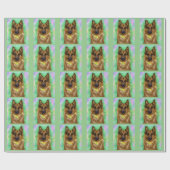 DEUTSCHE SHEPHERD GESCHENKPAPIER (Flach)