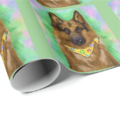 DEUTSCHE SHEPHERD GESCHENKPAPIER (Rolleneckpunkt)