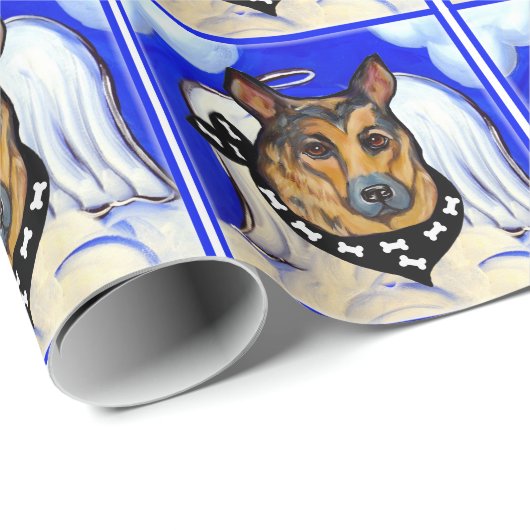 DEUTSCHE SHEPHERD GESCHENKPAPIER (Rolleneckpunkt)