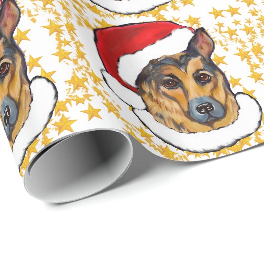 DEUTSCHE SHEPHERD GESCHENKPAPIER (Rolleneckpunkt)