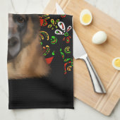 DEUTSCHE SHEPHERD GESCHIRRTUCH (Viertel Falte)