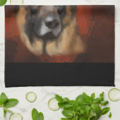 DEUTSCHE SHEPHERD GESCHIRRTUCH (Gefaltet)