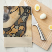 DEUTSCHE SHEPHERD GESCHIRRTUCH (Viertel Falte)