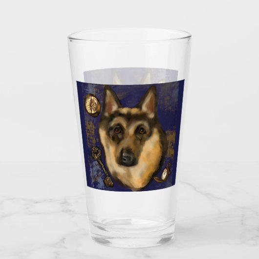 DEUTSCHE SHEPHERD GLAS (Vorderseite)
