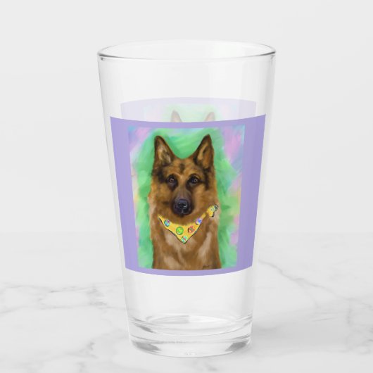 DEUTSCHE SHEPHERD GLAS (Rückseite)