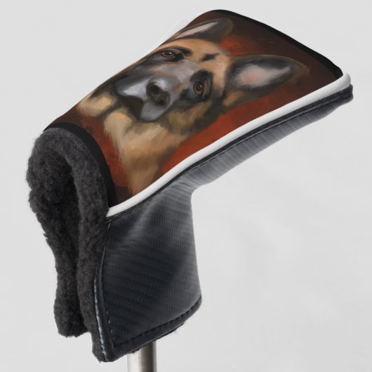 DEUTSCHE SHEPHERD GOLF HEADCOVER (3/4 Vorderseite)