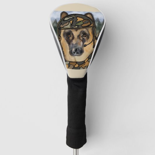 DEUTSCHE SHEPHERD GOLF HEADCOVER (Vorderseite)
