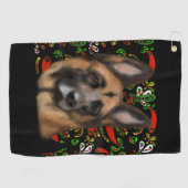 DEUTSCHE SHEPHERD GOLFHANDTUCH (Horizontal)
