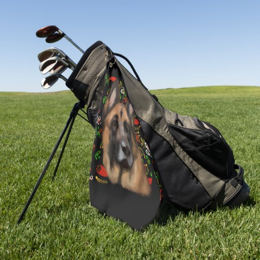 DEUTSCHE SHEPHERD GOLFHANDTUCH (Gras)