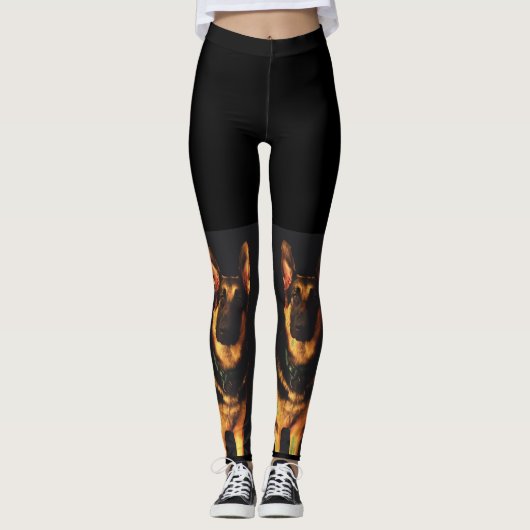 DEUTSCHE SHEPHERD HUND Leggings (Vorderseite)