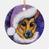 DEUTSCHE SHEPHERD KERAMIK ORNAMENT (Vorne)