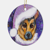 DEUTSCHE SHEPHERD KERAMIK ORNAMENT (Links)