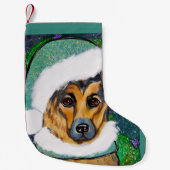DEUTSCHE SHEPHERD KLEINER WEIHNACHTSSTRUMPF (Vorderseite)