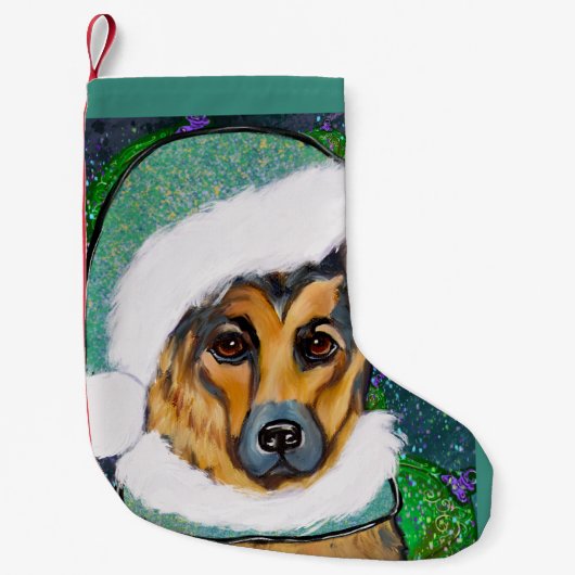 DEUTSCHE SHEPHERD KLEINER WEIHNACHTSSTRUMPF (Vorderseite)