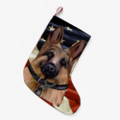 DEUTSCHE SHEPHERD KLEINER WEIHNACHTSSTRUMPF (Vorderansicht (hängend))