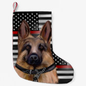 DEUTSCHE SHEPHERD KLEINER WEIHNACHTSSTRUMPF (Vorderseite)