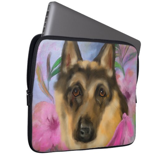 DEUTSCHE SHEPHERD LAPTOPSCHUTZHÜLLE (Vorne Rechts)