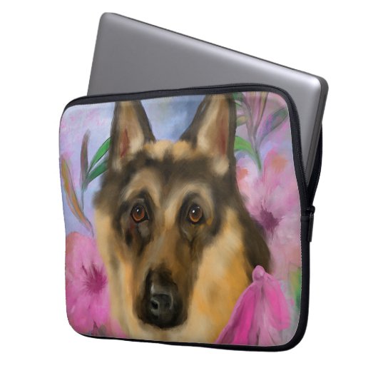 DEUTSCHE SHEPHERD LAPTOPSCHUTZHÜLLE (Vorderseite Links)