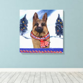 DEUTSCHE SHEPHERD LEINWANDDRUCK (Insitu (Holzboden))