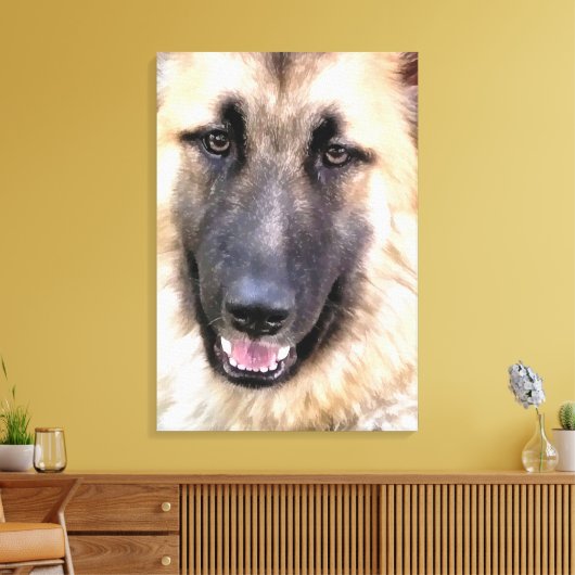DEUTSCHE SHEPHERD LEINWANDDRUCK (Insitu (Wohnzimmer))