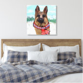 DEUTSCHE SHEPHERD LEINWANDDRUCK (Insitu (Schlafzimmer))