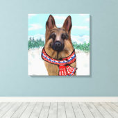 DEUTSCHE SHEPHERD LEINWANDDRUCK (Insitu (Holzboden))