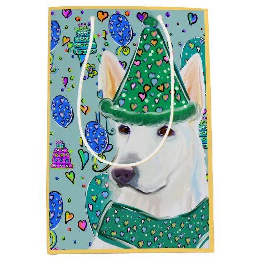 DEUTSCHE SHEPHERD MITTLERE GESCHENKTÜTE (Vorderseite)