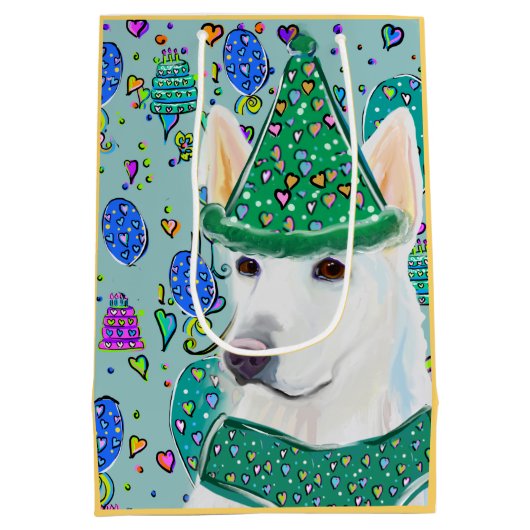 DEUTSCHE SHEPHERD MITTLERE GESCHENKTÜTE (Rückseite)