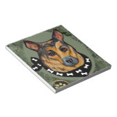 DEUTSCHE SHEPHERD NOTIZBLOCK (angewinkelt)