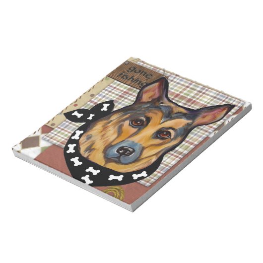 DEUTSCHE SHEPHERD NOTIZBLOCK (Rotiert)