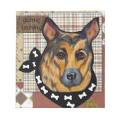 DEUTSCHE SHEPHERD NOTIZBLOCK (Vorderseite)