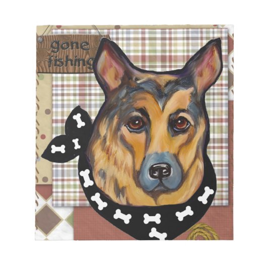 DEUTSCHE SHEPHERD NOTIZBLOCK (Vorderseite)